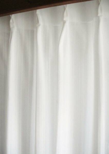 【日本製 (372IV)】遮熱 防炎 UVカット ミラーレースカーテン 幅100cmX丈133cm(２枚入) 