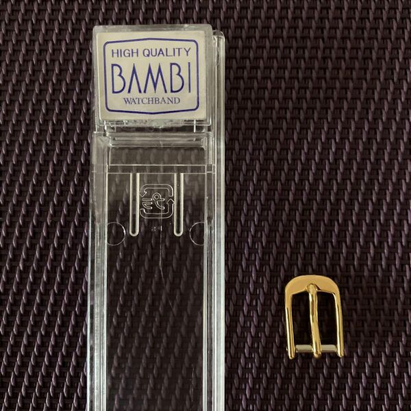 美錠・尾錠（BAMBI 腕時計留め具）　美錠幅7.5mm