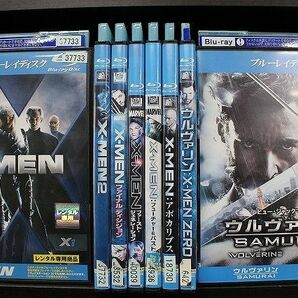 ブルーレイ X-MEN シリーズ 6本 + ウルヴァリン X-MEN ZERO + SAMURAI 計8本set ※ケース無し発送 レンタル落ち Z4T2040の画像1