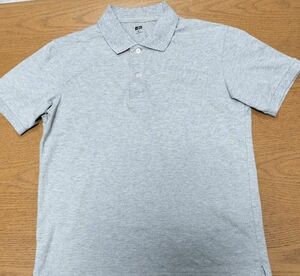ユニクロ 半袖ポロシャツ グレーMサイズ