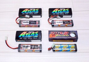 7.2V ニッケル水素 バッテリー ヨコモ HYPER3900 ZAP など ストレートパック 4本まとめて