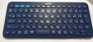 【Logicool】【中古】ロジクール ワイヤレスキーボード 薄型 小型 K380BL Bluetoothワイヤレス ブルー