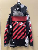 1000円スタート Off-White 16AW White Liquid Spots Hoodie Black S オフホワイト ホワイトリキッド スポーツ フーディー パーカー 黒 P317_画像2