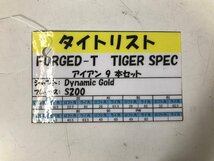 Titleist タイトリスト FORGED-T TIGER SPEC アイアン 9本セット Dynamic Gold フレックス S200 S400 全世界2500セット限定 ユーズド_画像8