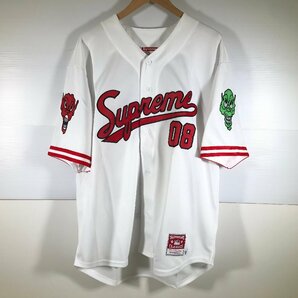 Supreme シュプリーム 23AW Mitchell & Ness Downtown Hell Baseball Jersey ダウンタウンヘルベースボールジャージ サイズ L 未使用品の画像1