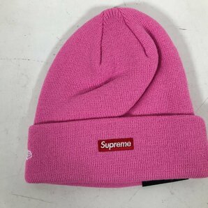 Supreme シュプリーム NEW ERA ニューエラ S Logo Beanie ニットキャップ ピンク フリーサイズ 未使用品の画像2