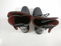 NEW ROCK ニューロック ロングブーツ サイズ41 厚底 革 黒 ブラック メンズ 靴 ブーツ ゴススタイル ユーズド_画像8