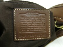 COACH コーチ◆10746◆カーフ レザー 本革◆ショルダー バッグ◆ブラウン ゴールド金具◆超美品◆ステッチ◆斜め掛け◆肩掛け◆N7950_画像7