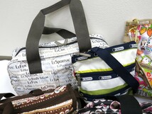 LeSportsac レスポートサック◆ナイロン◆2way ショルダー トート バッグ◆保管 未使用品◆花 ハート◆9点セット◆未使用品含む◆N7939_画像6