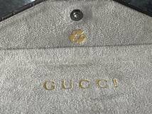 送料無料 GUCCI メガネケース メガネ拭き ワンオーナー グッチ ブランド 眼鏡 ケース 眼鏡拭 折り畳み可能 美品_画像5