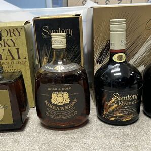 未開封 サントリー ロイヤル60 ニッカゴールド スペシャルリザーブ ウィスキー 4本セット 古酒 SUNTORY の画像1