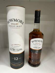 未開封 BOWMORE ボウモア 12年 アイラ シングルモルト ウイスキー 700ml 40% 箱付 古酒