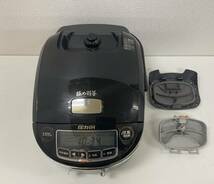 【A170】中古品　ZOJIRUSHI　象印　圧力IH炊飯炊飯ジャー　NP-SF10E5　BZプライムブラック　1.0L　5.5合　2018年製　動作確認済_画像2