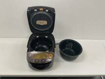 【A164】ジャンク品 ZOJIRUSHI 象印 圧力IH炊飯ジャー NP-BG10 ダークブラウン 1.0L 5.5合 2018年製 動作確認済_画像6