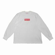 Supreme シュプリーム Box Logo L/S Tee ボックスロゴ 長袖Tシャツ L ホワイト_画像1