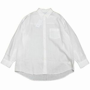 Graphpaper グラフペーパー 23SS Linen L/S Oversized Regular Collar Shirt シャツ ホワイト