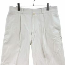 YAECA ヤエカ CHINO CLOTH TROUSERS TUCK TAPERED タック チノ パンツ 34 ホワイト_画像3