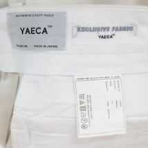 YAECA ヤエカ CHINO CLOTH TROUSERS TUCK TAPERED タック チノ パンツ 34 ホワイト_画像6