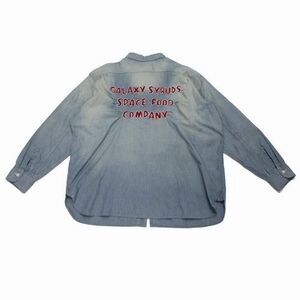 BOWWOW バウワウ 24SS GALAXY SYRUP CHAMBRAY SHIRTS シャツ L インディゴ