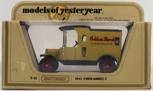 MATCHBOX , 1912T型フォード, Golden Shred MARMALADE ,1/45, ほぼ未使用