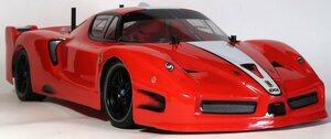 TAMIYA, TT-01, フェラーリ FXX, 2.4GHzプロポ&バッテリーセット, 中古