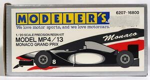 MODELER’S, McLaren MP4/13, MONACO GP,1/20, レジンキット,未組立