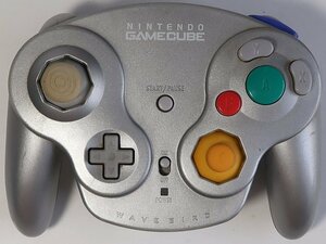  Game Cube, wireless controller, silver, used 