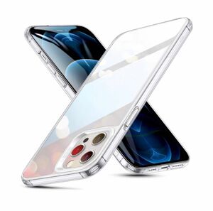《新品》ESR iPhone12ProMax用 ケース 6.7インチ 透明 9H 背面強化ガラスフィルム