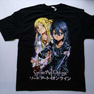 【新品XLサイズ ラスト1点】ソードアート・オンラインTシャツ 北米輸入品 日本未発売 キリト アスナ SWORD ART ONLINE アニメ 劇場版