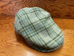 MADE IN JAPAN【ARTH/アース】Harris Tweed ハリスツイード Hunting チェック ハンチング 58cm ウール製 帽子 ユニセックス