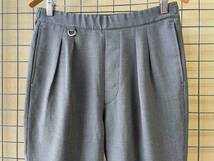 【SOPHNET./ソフネット】Tuck Tapered Easy Pants Slacks GRAY sizeS タック テーパード イージーパンツ スラックス トラウザー グレー_画像2