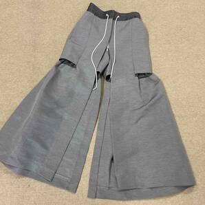 SAMPLE【sacai/サカイ】Layered Design Wide Shorts Pants GRAY レイヤードデザイン ワイドショーツ レディース パンツ 変形デザインの画像7