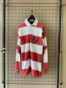 【POLO SPORT RALPH LAUREN/ポロスポーツ ラルフローレン】90s Vintage Border Rugger Shirt 90年代 ビンテージ ラガーシャツ ラグビー