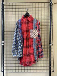 【Rebuild by Needles/リビルドバイニードルス】7 Cuts Cotton Flannel Shirt 7カッツ 再構築 フランネルシャツ ネペンテス NEPENTHES