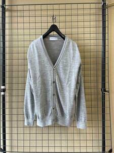 【MOONCASTLE/ムーンキャッスル】MC4 Wool Cardigan sizeM MADE IN JAPAN エクストラファイン メリノウール カーディガン グレー