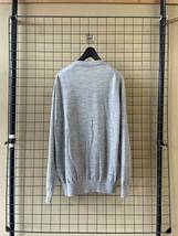 【MOONCASTLE/ムーンキャッスル】MC4 Wool Cardigan sizeM MADE IN JAPAN エクストラファイン メリノウール カーディガン グレー_画像4