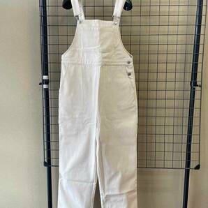 タグ付き 新品未着用【BeAMS./ビームスドット】Straight Overall sizeFREE IVORY ストレート オーバーオール レディース サロペットの画像1