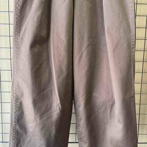 【MARKAWARE/マーカウェア】41KHAKI WIDE PANTS size1 BROWN ウエストポイント ウエポン 41カーキ ワイドパンツ ブラウン ミリタリーの画像3