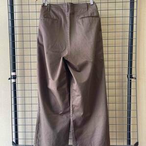 【MARKAWARE/マーカウェア】41KHAKI WIDE PANTS size1 BROWN ウエストポイント ウエポン 41カーキ ワイドパンツ ブラウン ミリタリーの画像4