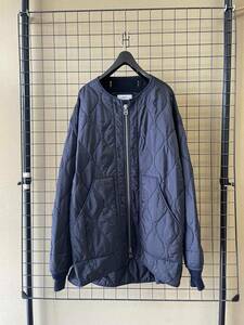 22SAMPLE【marka/マーカ】Quilted Liner Jacket size2 NAVY MADE IN JAPAN キルティング ライナージャケット ネイビー ブルゾン MARKAWARE