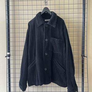 【MATSUFUJI/マツフジ】21AW WIDE CORDUROY JACKET BLACK size4 MADE IN JAPAN 太畝 ワイドコーデュロイ ジャケット ブラックの画像1