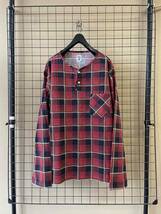 美品【South2 West8/サウスツーウエストエイト】Henley Neck Shirt Plaid Twill sizeS ヘンリーネック プルオーバー シャツ ネペンテス_画像1