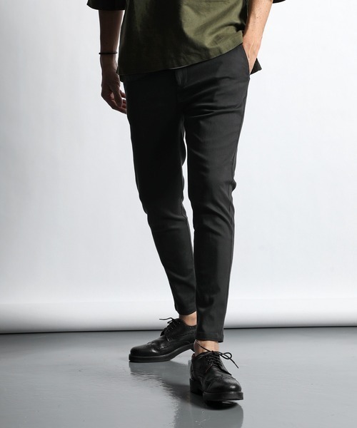 The DUFFER of ST.GEORGE 「GUM STRETCH LIGHT」SKINNY EASY CHINO：超伸縮「ガムストレッチライト」スキニー イージーチノ 黒 サイズM