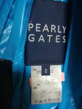 PEARLY GATES ゴルフウェア レディース ナイロン プルオーバー 防風 ジャケット ブルー サイズ0_画像10