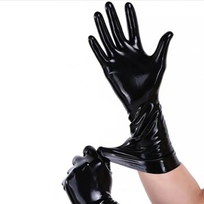 ラテックスグローブ ラバー手袋 ブラックSサイズ 新品・未開封の画像2
