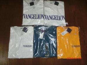 GU　ジーユー　EVANGELION　エヴァンゲリオン　ビッグTシャツ　5分袖　5枚セット　全てSサイズ　未開封・未使用