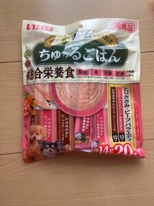 いなば ちゅーるごはん 成犬用 総合栄養食とりささみ・ビーフバラエティ 14g×20本