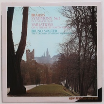 LP ブラームス 交響曲第3番 ハイドンの主題による変奏曲 ワルター コロンビア交響楽団 20AC 1818_画像1