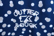 【美品】CUTTER&BUCK(カッター＆バック) ポロシャツ 紺白玉柄 メンズ LL ゴルフ用品 2404-0223 中古_画像2