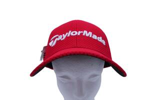 【新品】TaylorMade(テーラーメイド) メッシュキャップ 赤 メンズ フリーサイズ ゴルフ用品 2404-0240 新品